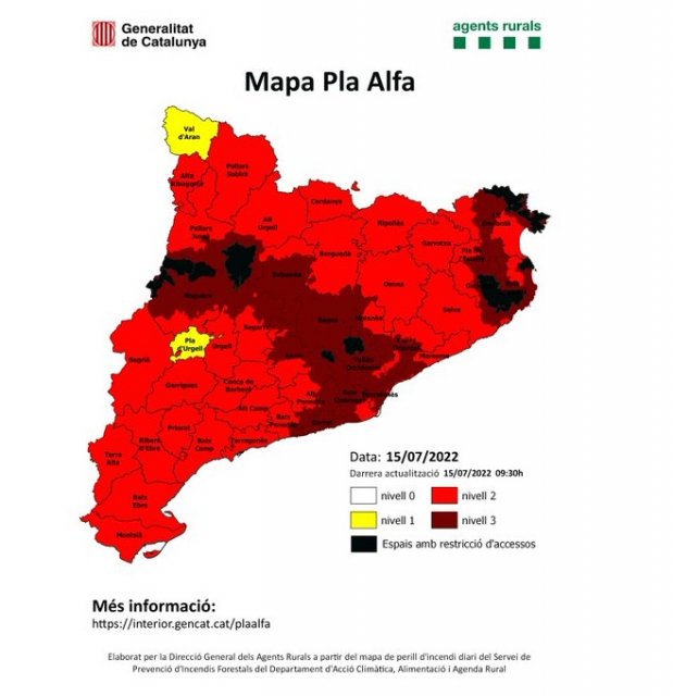 Més informació sobre l'article Alerta d´incendis per onada de calor