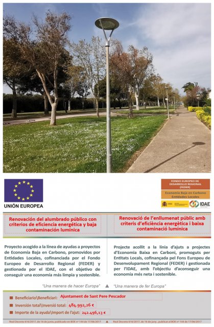 Més informació sobre l'article Millora de l´enllumenat