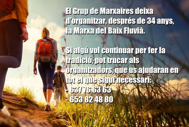 Més informació sobre l'article Renovació de la organització de la Marxa del Baix Fluvià