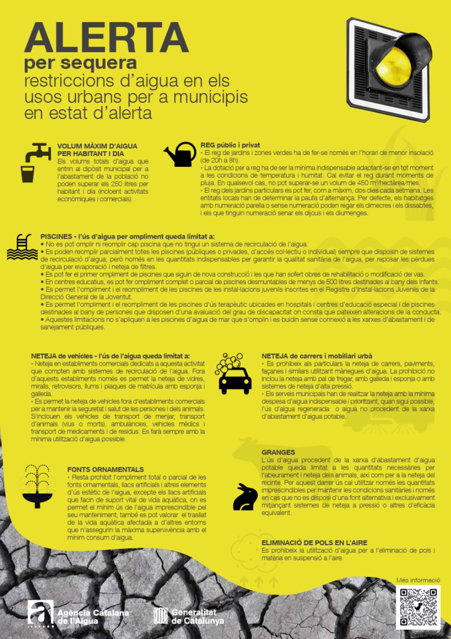 Més informació sobre l'article Sequera: estat d’Alerta